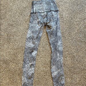 lululemon athletica Gray Patterned Leggings